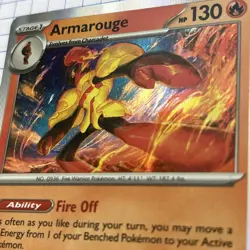 Armarouge 041/198 VERTICAL LINE HOLO USA EXCLUSIVE Pokemon Scarlet & Violet TCG - Image 3