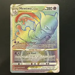 Mewtwo VSTAR 079/078 Rainbow Rare Pokemon GO Pokemon Near Mint - Image 1