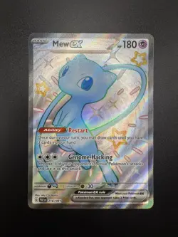 Pokemon Mew ex Ultra Rare 216/091 SV Paldean Fates - Image 1