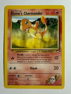 Blaine’s Charmander 61/132 & Blaine’s Charmeleon 31/132 Pokemon WOTC Gym Lot - Image 2