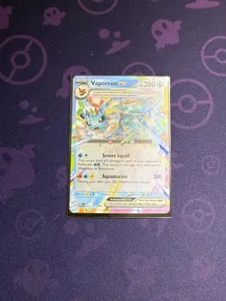 Vaporeon ex Double Rare 023/131 Sv: Prismatic Evolutions POKEMON NEAR MINT - Image 1