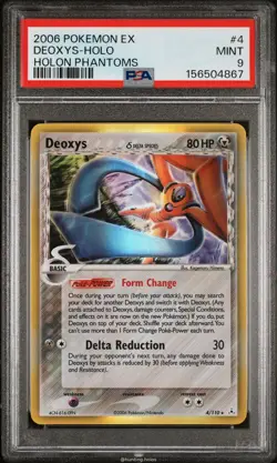 Deoxys Holo 4/110 PSA 9 EX Holon Phantoms Pokemon - Image 1