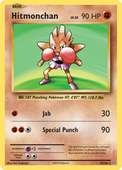 Hitmonchan 62/108 Holo Rare Evolutions 2016 Near Mint - Image 1