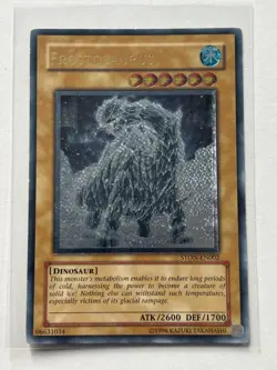 Yu-Gi-Oh! TCG Frostosaurus STON-EN002 Strike of Neos Light Play Unlimited Ed - Image 1