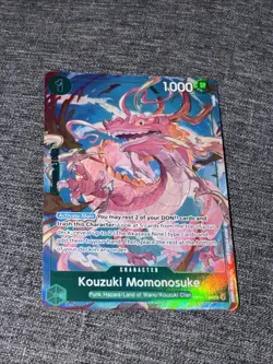 Kouzuki Momonosuke Best Selection Vol. 4 English Alt Art One Piece TCG OP10-028 - Image 1