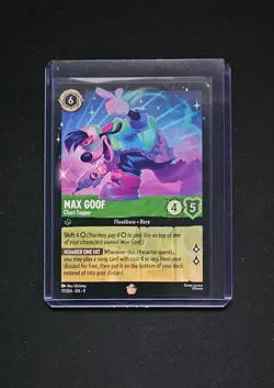 Disney Lorcana TCG - Fabled - Max Goof: Chart Topper 77/204 Legendary - Image 1