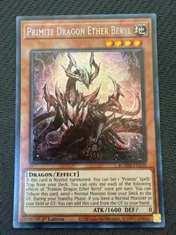 Primite Dragon Ether Beryl BLMM-EN130 Secret Rare 1st Edition Yu-Gi-Oh! - Image 1