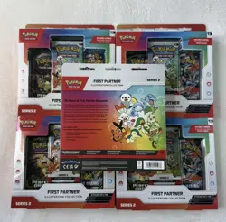 Pokemon TCG First Partner Illustration Collection Series 2 Promo Box x5 - Image 2