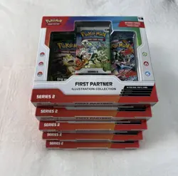 Pokemon TCG First Partner Illustration Collection Series 2 Promo Box x5 - Image 3