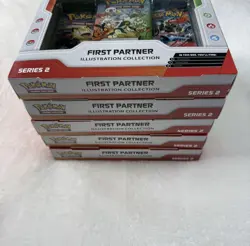 Pokemon TCG First Partner Illustration Collection Series 2 Promo Box x5 - Image 4