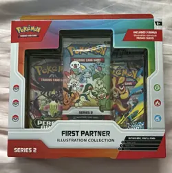 Pokemon TCG First Partner Illustration Collection Series 2 Box + 3 Promo Cards - Image 1