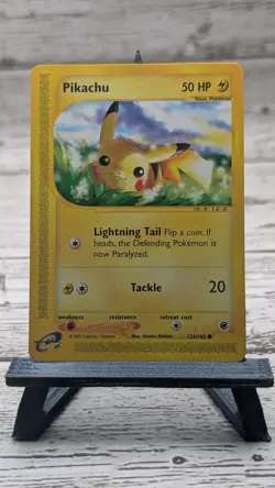 Pikachu 124/165 Non Holo Expedition - Pokemon Card - LP - Image 1
