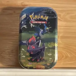 Pokemon Zorua Pokemon TCG Sealed Mini Tin, 60-Card Standard Deck Box - Image 1