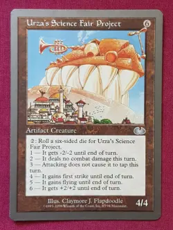 Magic The Gathering UNGLUED URZA'S SCIENCE FAIR PROJECT artifact card MTG - Image 1