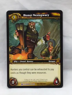 World Of Warcraft TCG Hemet Nesingway Icecrown Epic Card 167/220 - Image 1