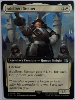 MTG Final Fantasy Adelbert Steiner Extended Art (Uncommon) - Image 1