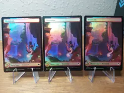 3x MTG - Bloomburrow - Mountain Spring - Full Art - Foil - #0274 NM - Image 1