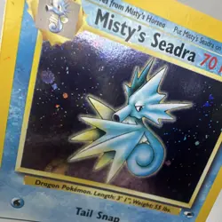 Wizards of the Coast Pokemon TCG Misty's Seadra 9/132 Gym Heroes Holo 70 HP 2000 - Image 4