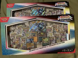 Pokemon TCG Prismatic Evolutions Lucario ex Tyranitar ex Premium Collection X2 - Image 1