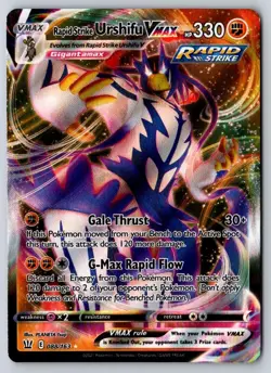 Rapid Strike Urshifu VMAX 088/163 Holo VMAX Rare Battle Styles Pokemon - Image 1