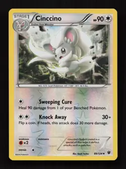 Cinccino 89/124 Uncommon Fates Collide Pokemon Near Mint - Image 1