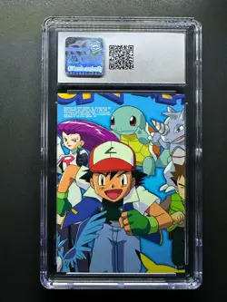 topps Pokemon TV Animation Edition Series 1 Rainbow Foil Puzzle TV9 Jesse CGC 10 - Image 2