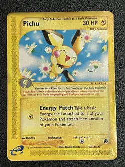 Pokemon Pichu 58/165 Non Holo/Pichu Expedition 22/165 Reverse Holo DMG - Image 3