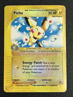 Pokemon Pichu 58/165 Non Holo/Pichu Expedition 22/165 Reverse Holo DMG - Image 5