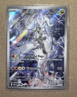 Pokemon N's Reshiram Holo Illustration Rare 167/159 Sv09 Journey Together TCG C… - Image 1
