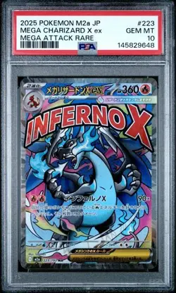 Pokemon Mega Charizard X ex 223/193 PSA 10 GEM MINT giapponese M2a Charizard - Image 1