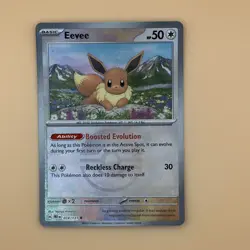 Eevee Masterball Reverse Holo 074/131 - Prismatic Evolutions - Pokemon TCG Card - Image 1