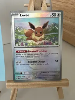 Pokemon Eevee Masterball Reverse Holo Prismatic Evolutions 074/131 English - Image 2
