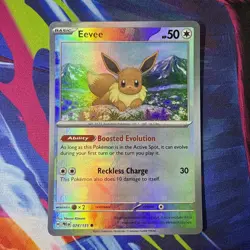 Eevee Masterball Reverse Holo - 074/131 - Prismatic Evolutions - Pokemon Card - Image 1