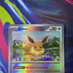 Eevee Masterball Reverse Holo - 074/131 - Prismatic Evolutions - Pokemon Card - Image 3