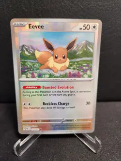 Eevee Masterball Reverse Holo - 074/131 - Prismatic Evolutions - Pokemon Card - Image 1