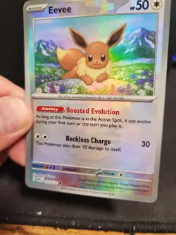 Eevee Masterball Reverse Holo - 074/131 - Prismatic Evolutions - Pokemon Card - Image 2