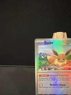 Pokemon TCG Prismatic Evolutions Eevee Masterball Reverse Holo Card 074/131 - Image 2