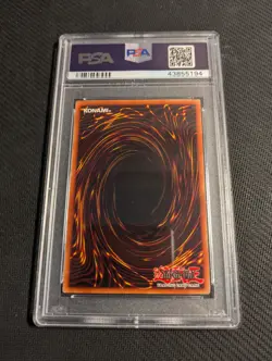Yugioh Flame Swordsman LOB-003 Super Rare PSA 9 Mint 1.5 Print Faded! - Image 2