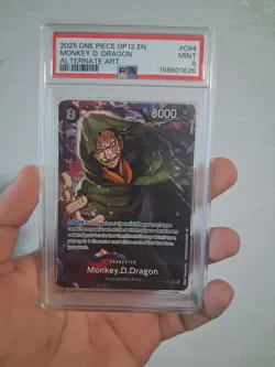 2025 One Piece OP12 EN Monkey D Dragon Alternate Art #094 PSA 9 - Image 1