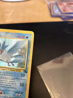 Pokemon Articuno 2/62 Fossil Set Holo Moderately Played - Image 2