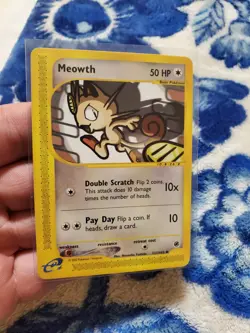 Pokemon Card Expedition Base Meowth 121/165. E Series 2002 - Image 1