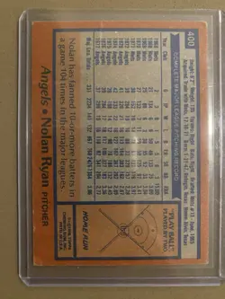 Topps 1978 Nolan Ryan #400 California Angels MLB Baseball Trading Card - Image 2