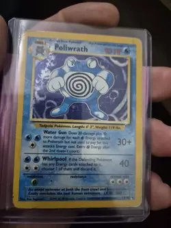 Poliwrath Pokemon TCG Holo Card Base Set 013/102 - Image 1