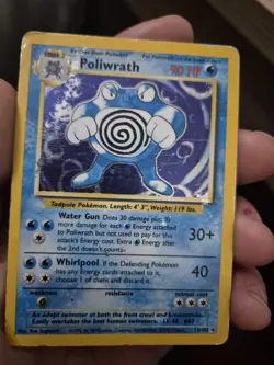 Poliwrath Pokemon TCG Holo Card Base Set 013/102 - Image 2