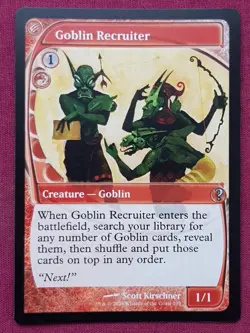 Magic The Gathering MYSTERY BOOSTER 2 MB2 GOBLIN RECRUITER red card MTG - Image 1