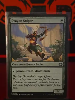 MTG Dragon Sniper TDM U Creature Human Archer NM Unplayed Non-Foil - Image 1