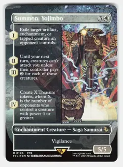 SUMMON: YOJIMBO (BORDERLESS) 196 FOIL - Magic: The Gathering - 2025 MOMOSE NM/M - Image 1