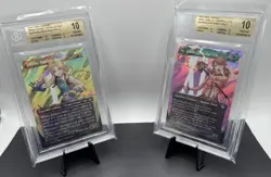 BGS 10 MTG Final Fantasy Zidane #550 Vanille #537 Borderless Surge Foil Lot - Image 1