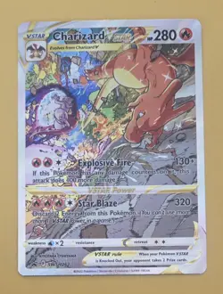Pokemon TCG Charizard VSTAR SWSH262 Black Star Promo Card - Image 1