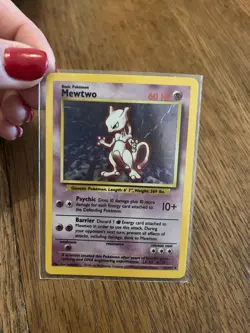 Original Mewtwo Pokemon Rare Holo Card - Image 1